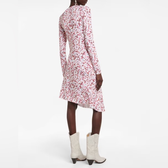 MARANT ETOILE Jadiya Printed Jersey Midi Dress - Picture 4 of 9